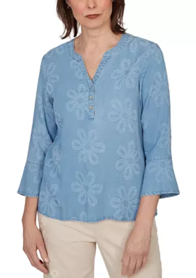 Women's Camden Market Floral Lyocell Top