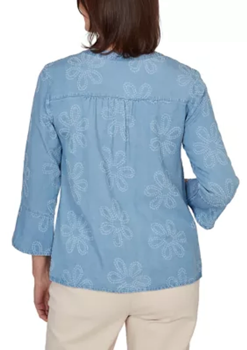 Women's Camden Market Floral Lyocell Top
