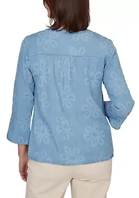 Women's Camden Market Floral Lyocell Top
