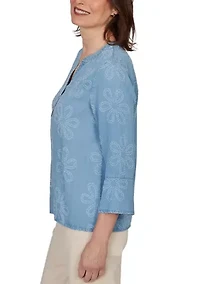 Women's Camden Market Floral Lyocell Top