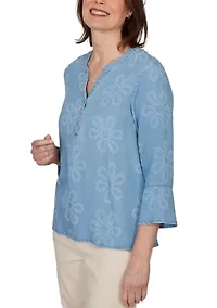 Women's Camden Market Floral Lyocell Top