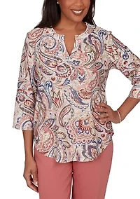 Women's Camden Market Paisley Printed Top