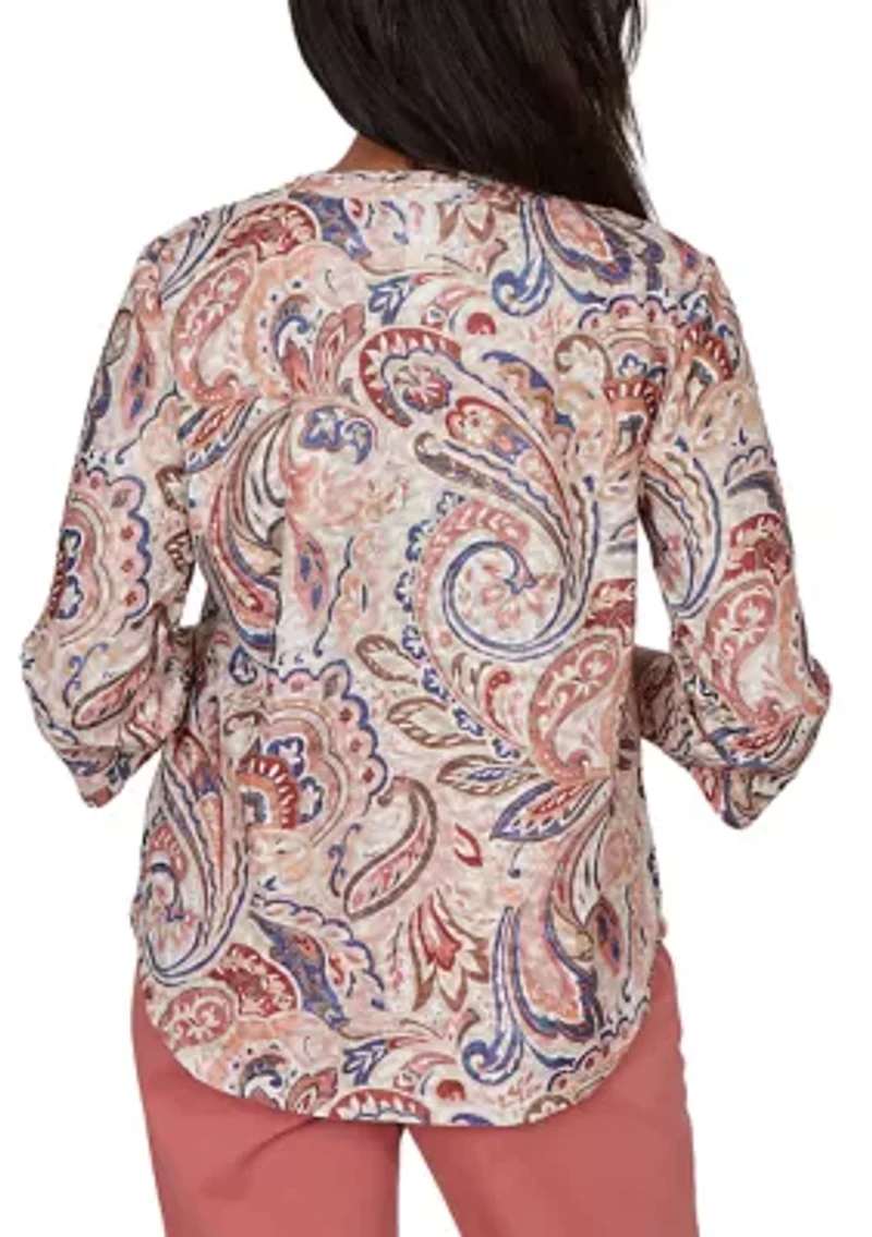 Women's Camden Market Paisley Printed Top