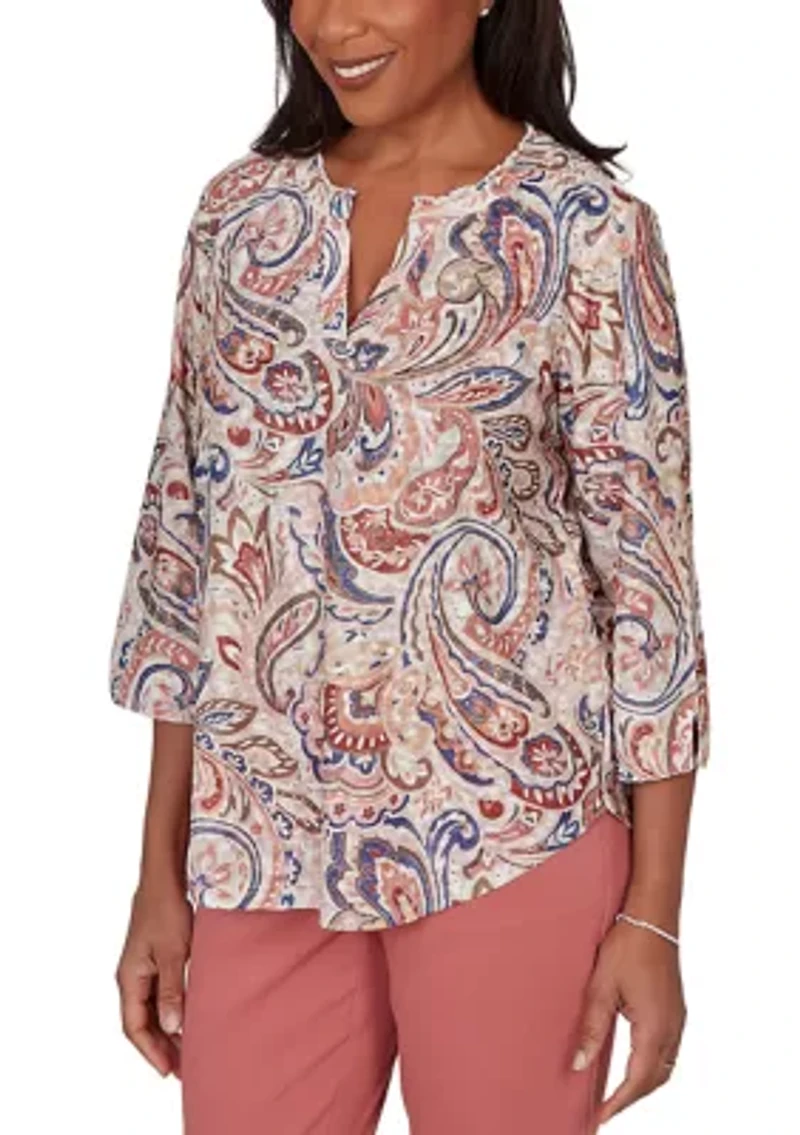 Women's Camden Market Paisley Printed Top