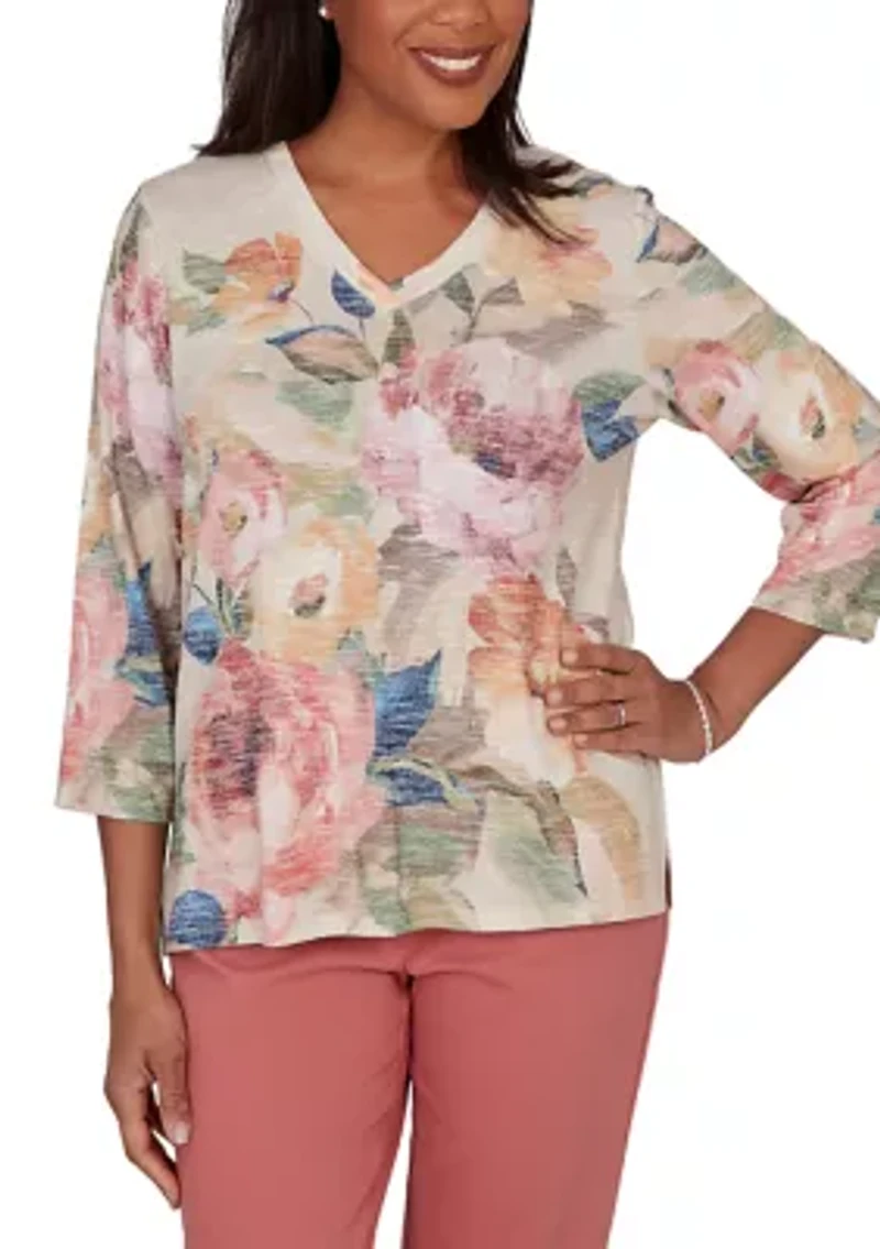 Women's Market Place Floral Top