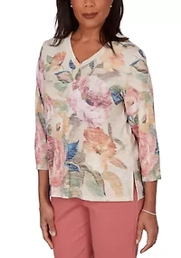Women's Market Place Floral Top