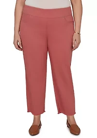 Plus Camden Market Ankle Pants with Raw Edge Cuffs