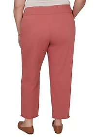 Plus Camden Market Ankle Pants with Raw Edge Cuffs