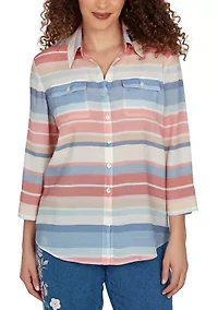 Petite Camden Market Stripe Top
