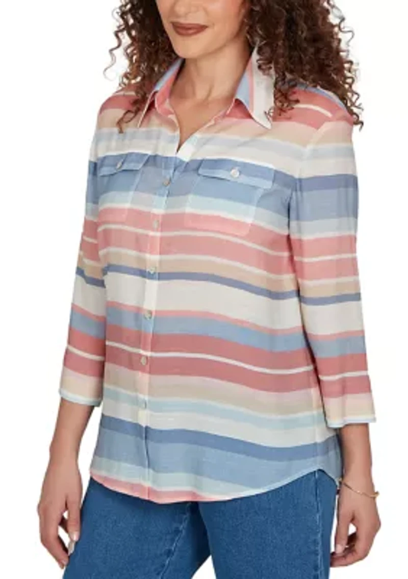 Petite Camden Market Stripe Top