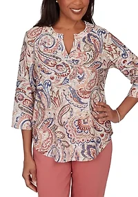 Petite Camden Market Paisley Top