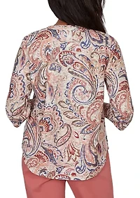Petite Camden Market Paisley Top
