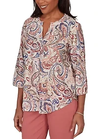 Petite Camden Market Paisley Top