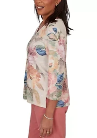 Petite Camden Market Placed Floral Top