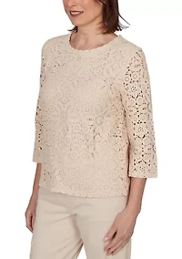 Petite Camden Market Crochet Top