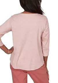 Petite Floral Soutache Top