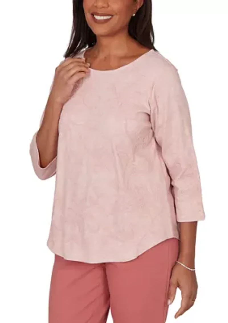 Petite Floral Soutache Top