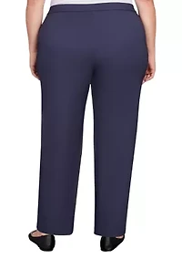 Plus A Fresh Start Embroidered Allure Ankle Pants
