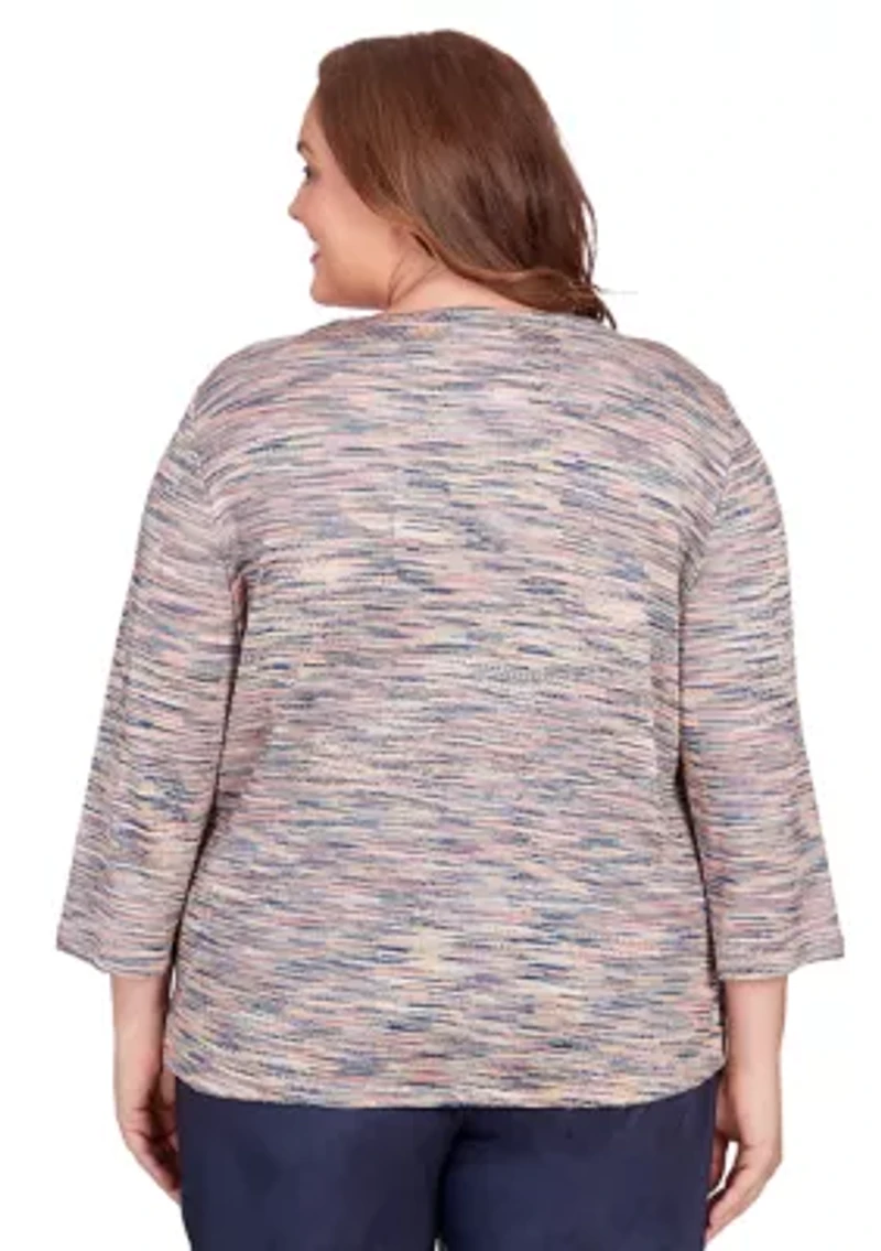 Plus A Fresh Start Space Dye Top