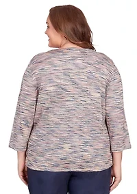 Plus A Fresh Start Space Dye Top