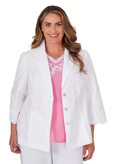 Plus Paradise Island Eyelet Jacket