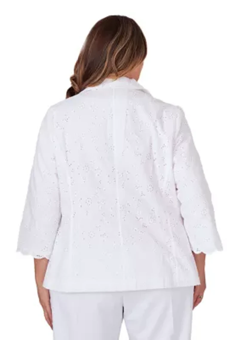 Plus Paradise Island Eyelet Jacket