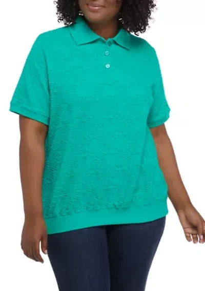 Plus Savannah Jacquard Knit Top