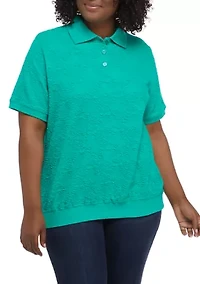 Plus Savannah Jacquard Knit Top