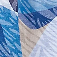 Women's Blue Bayou Wavy Abstract Top