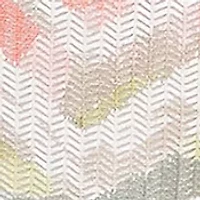 Petite Tuscan Sunset Textured Chevron Short Sleeve Top