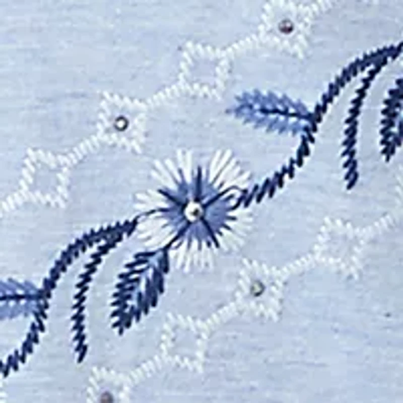 Plus Scottsdale Chevron Floral Embroidery Top