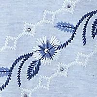 Plus Scottsdale Chevron Floral Embroidery Top