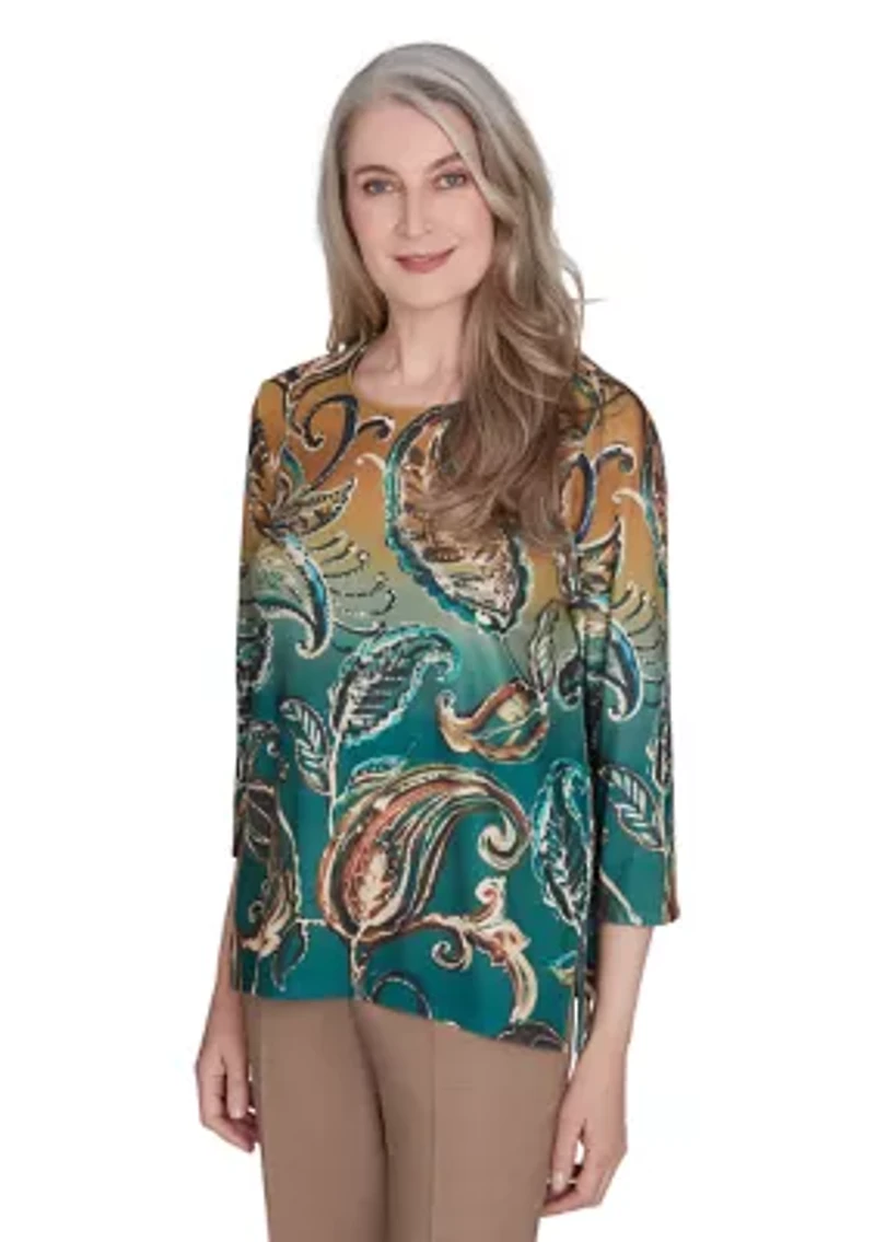 Women's Emerald Isle Paisley Ombré Shirt