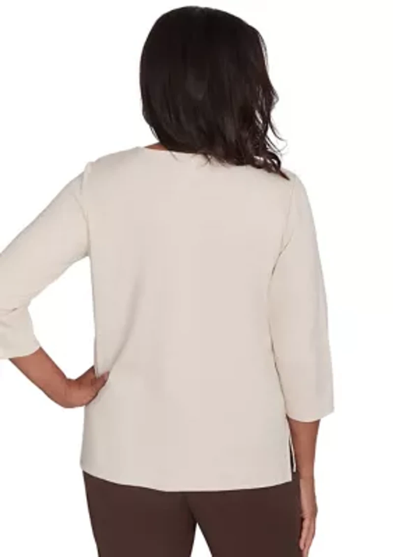 Petite Wine Country Abstract Heat Set Top