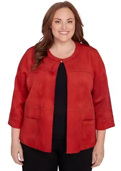 Plus Harvest Moon Suede Jacket