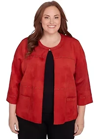 Plus Harvest Moon Suede Jacket