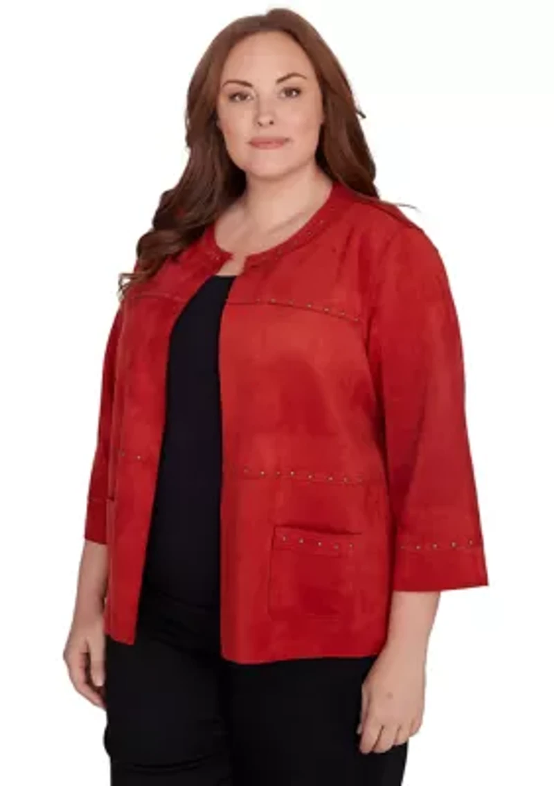 Plus Harvest Moon Suede Jacket