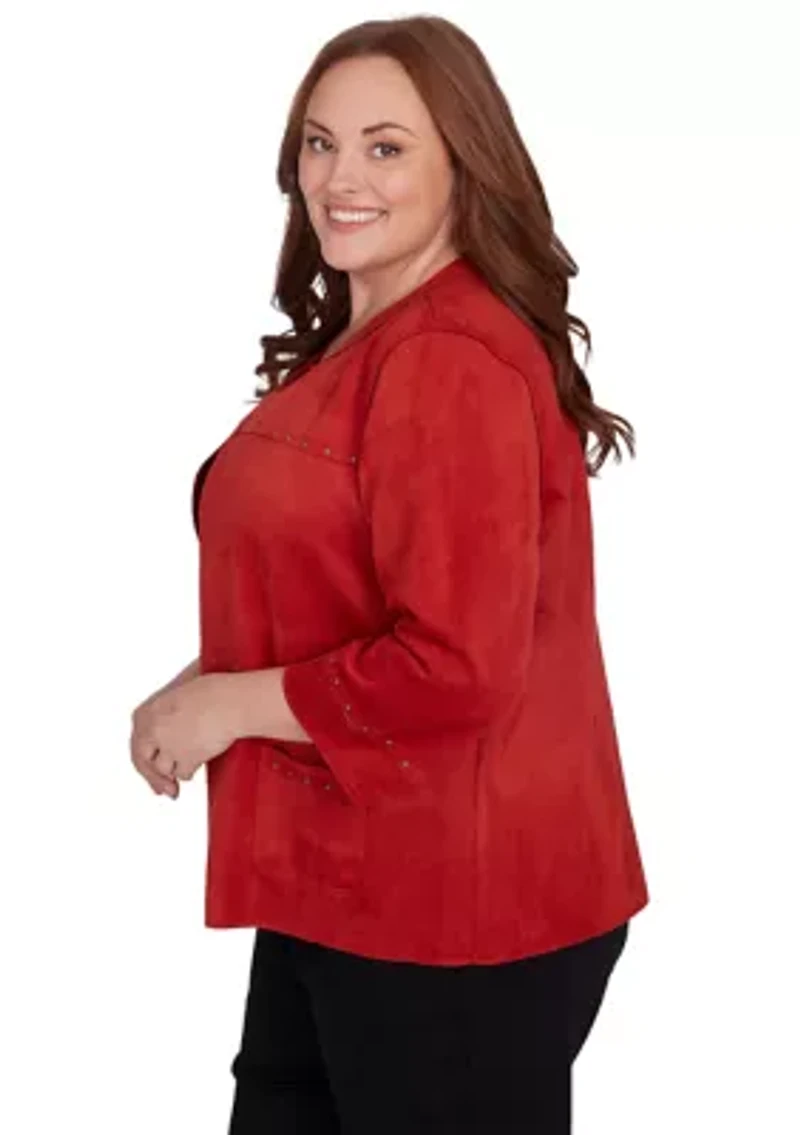Plus Harvest Moon Suede Jacket