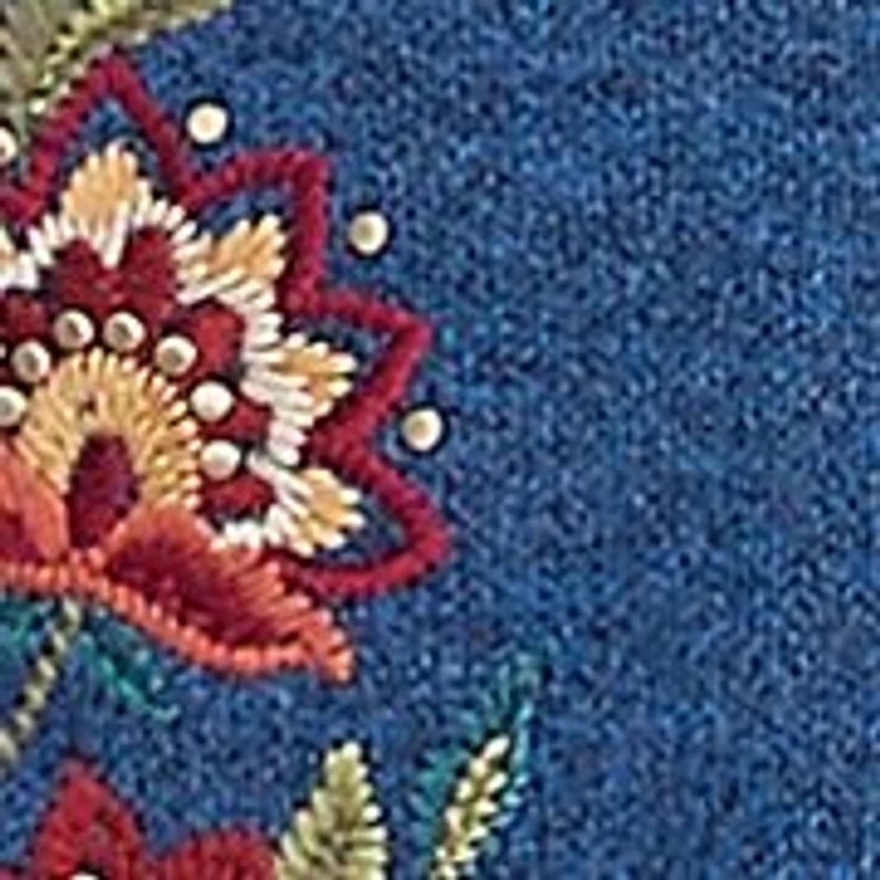 Petite Harvest Moon Paisley Floral Two One Sweater