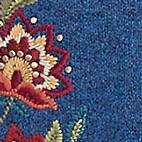 Petite Harvest Moon Paisley Floral Two One Sweater