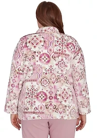 Plus Telluride Medallion Print Cozy Jacket