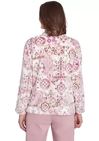 Petite Telluride Medallion Print Cozy Jacket
