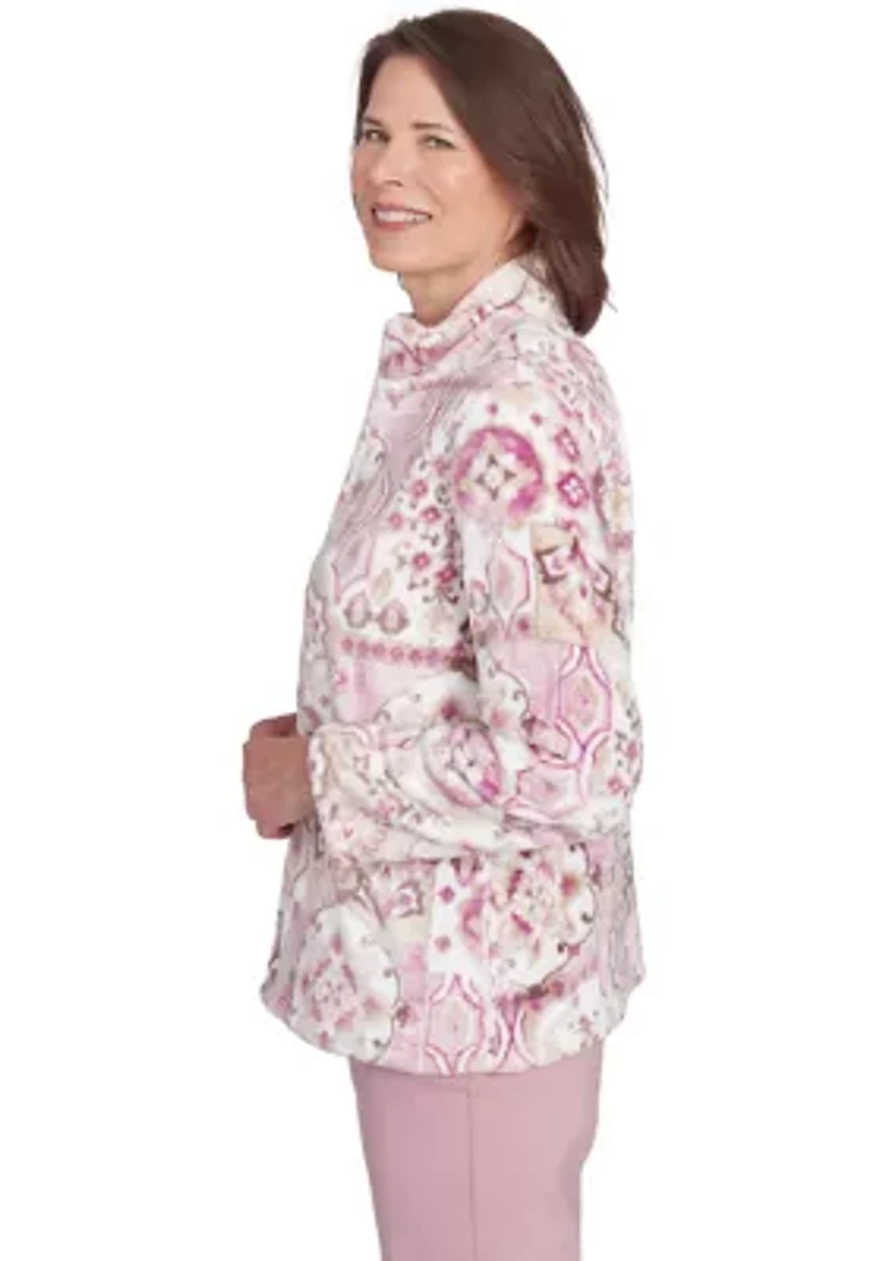 Petite Telluride Medallion Print Cozy Jacket
