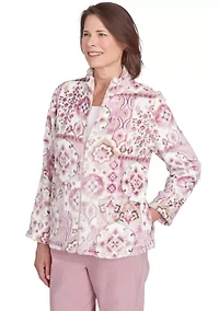 Petite Telluride Medallion Print Cozy Jacket