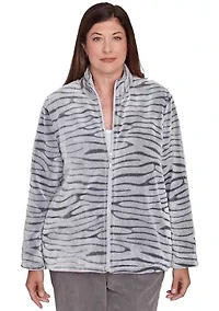 Petite Copenhagen Sculpted Cozy Animal Jacket