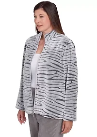Petite Copenhagen Sculpted Cozy Animal Jacket