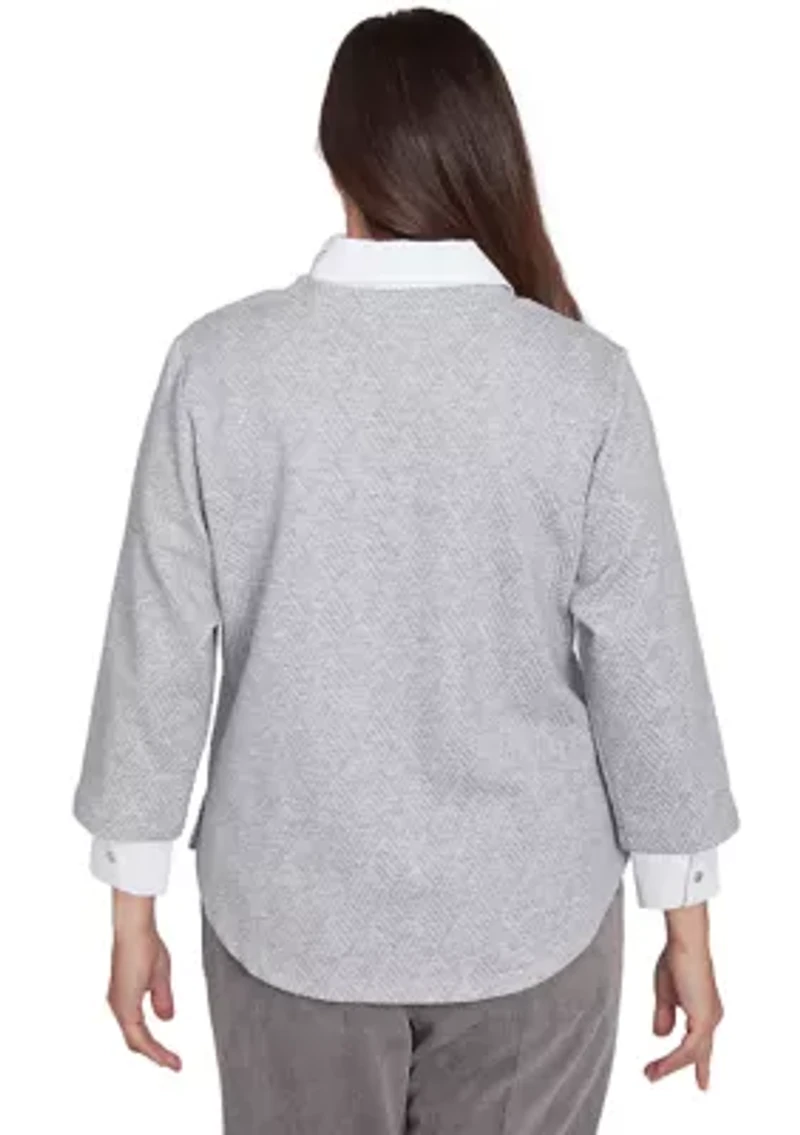 Petite Copenhagen Winter White Top