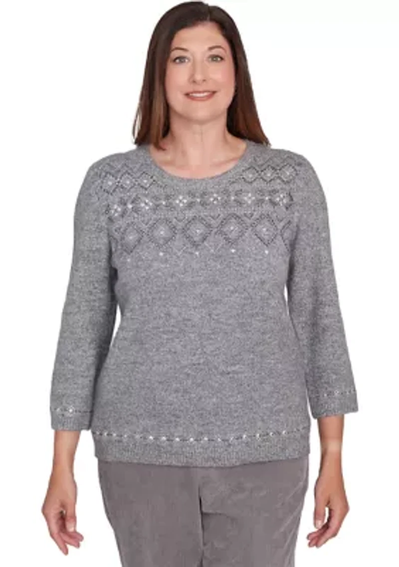 Petite Copenhagen Fairisle Heat Set Sweater