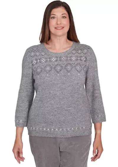 Petite Copenhagen Fairisle Heat Set Sweater