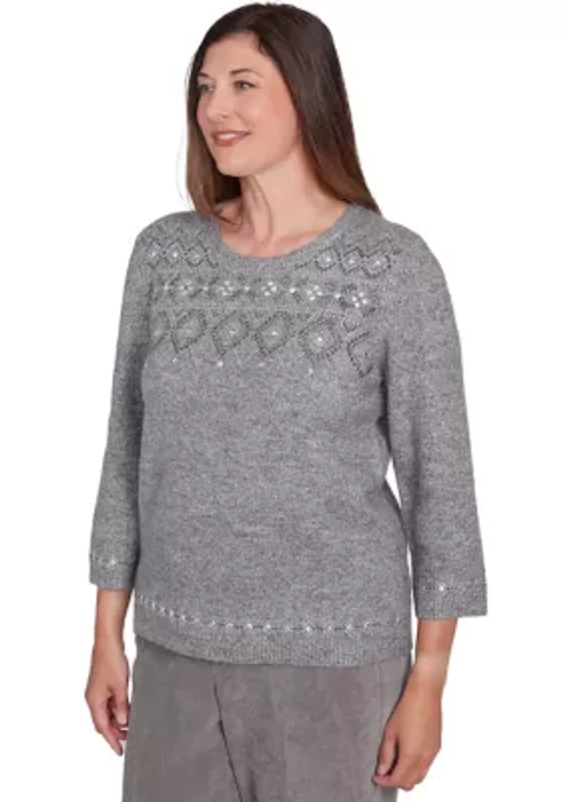 Petite Copenhagen Fairisle Heat Set Sweater